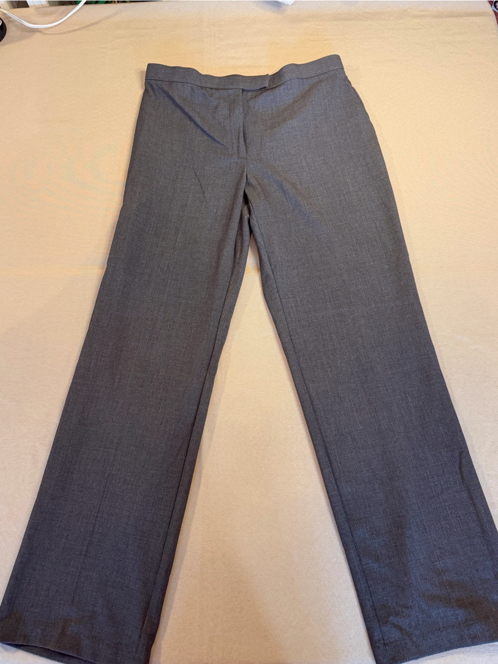 Sag Harbor Women's Gray Straight-Leg Dress Pants